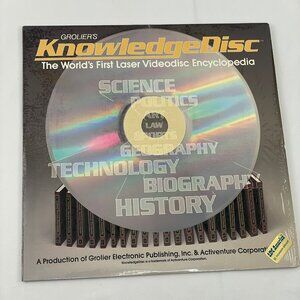 The First LaserDisc Encyclopedia Groliers KnowledgeDisc 1985 Electronic Book